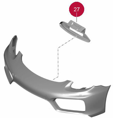 Lower Center Air Duct : Suncoast Porsche Parts & Accessories